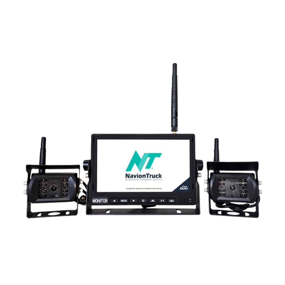 KIT Caméras de Stationnement Avant et Arrière avec Écran 7 Pouces Sans Fil pour Camion - Navion CAM View DUO
